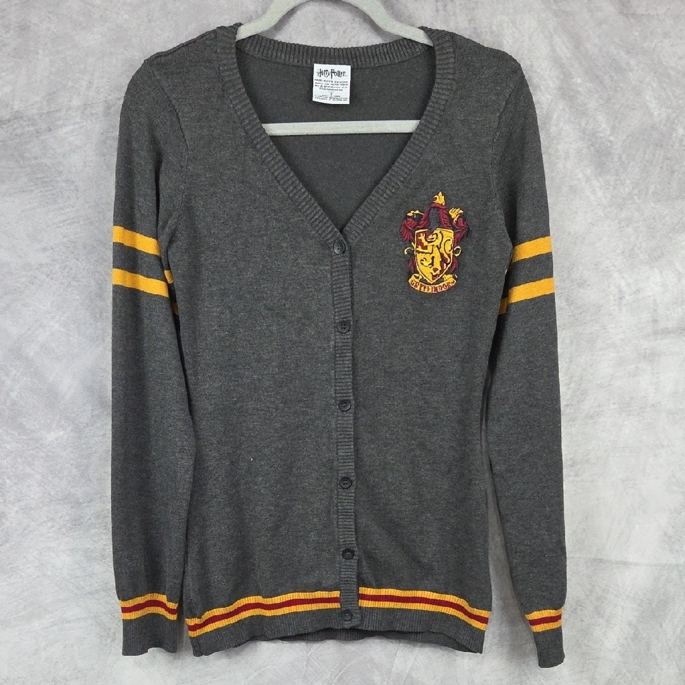 Harry Potter Small Cardigan Gray/Red/Yellow Embroidered